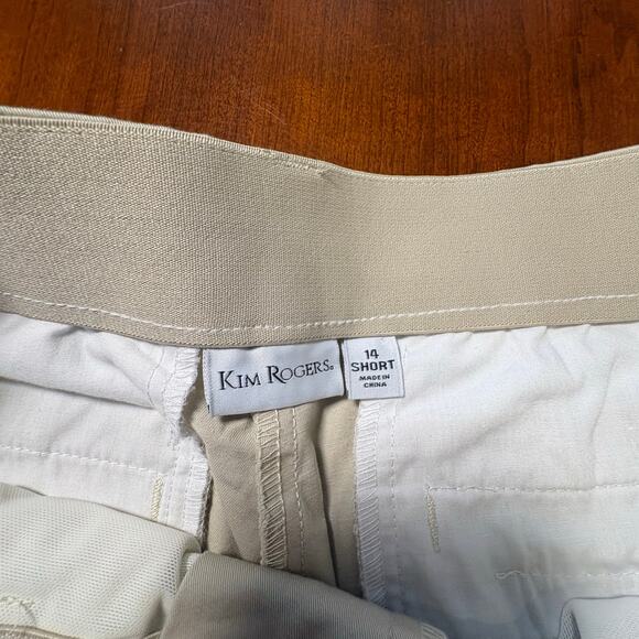 Kim Rogers Khaki Pants Size 14 Short - Picture 2 of 5